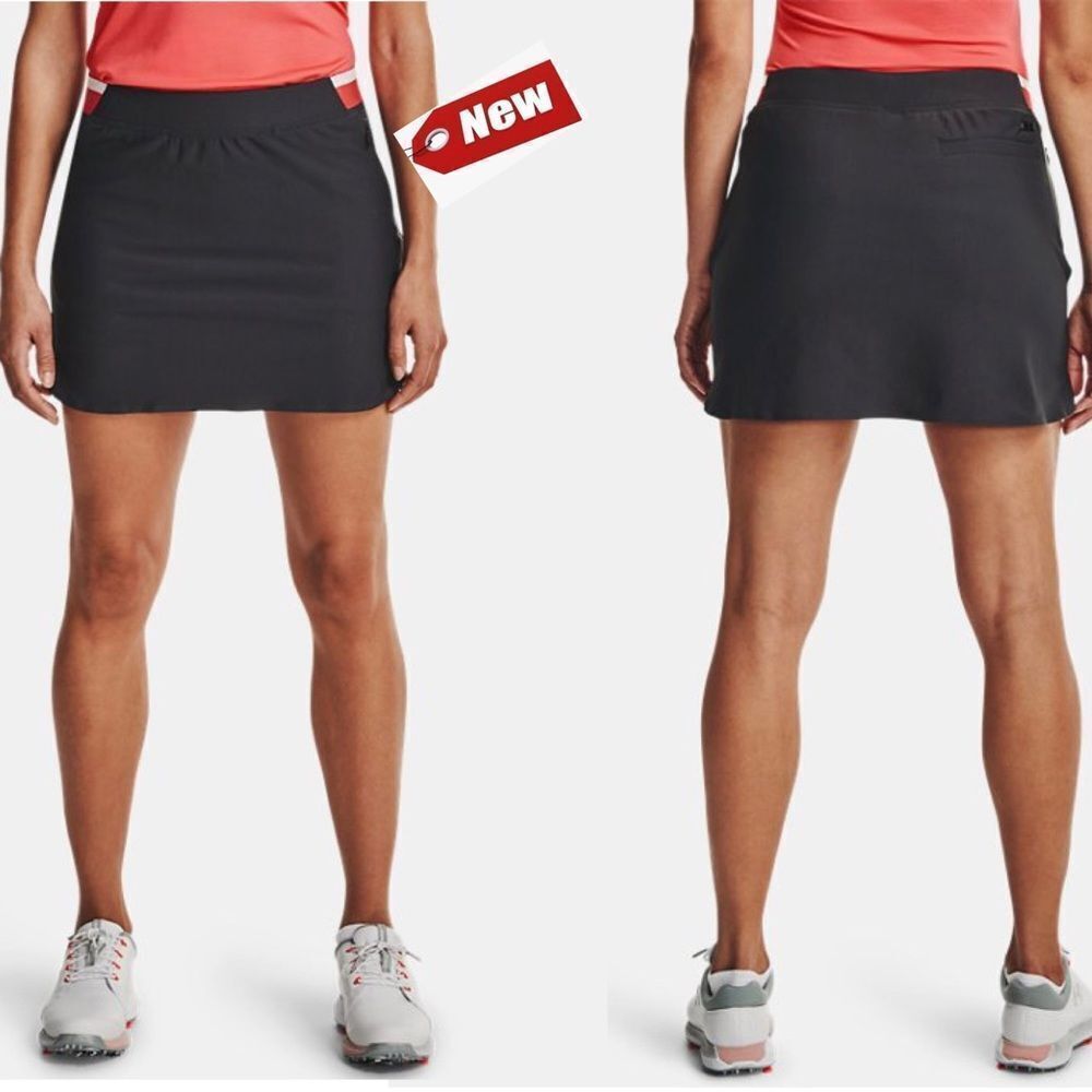 UNDER Armour Women's Gray UA Links Knit Golf Skort Sz XL NWT